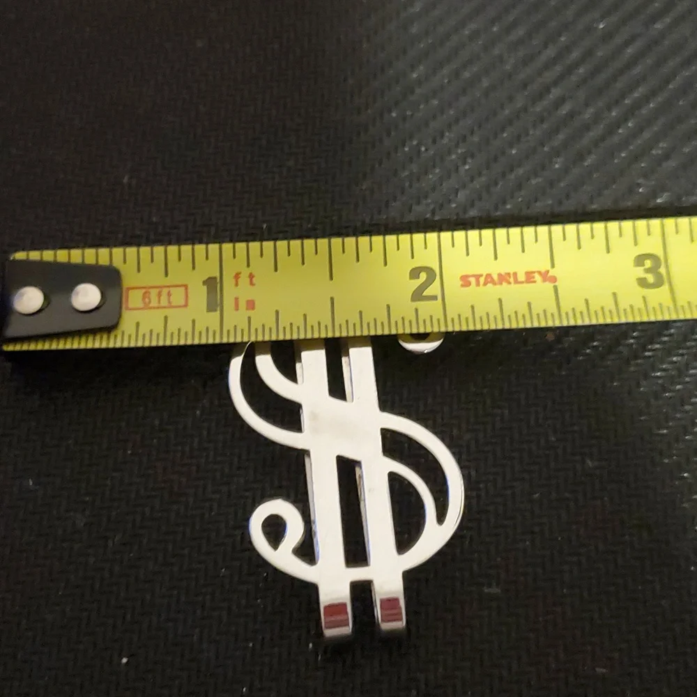 Fancy Sterling Silver Money Clip in new shape - Picture 4 of 5